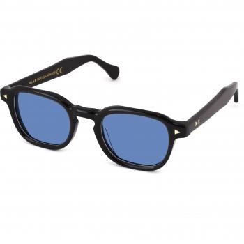 XLAB Polarized Pantos Sunglasses in Black & Light Blue