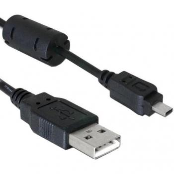 Caruba USB 2.0 A Stecker Mini Stecker 8-polig (UC-E6 für Nikon) 1m