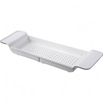 Bath Tray with Wine Holder