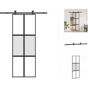 AlluGlide 76x205 – Porta Vetro Temperato a Movimento Scorrevole