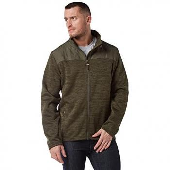 Brasher Men's Quilt Full Zip Fleece