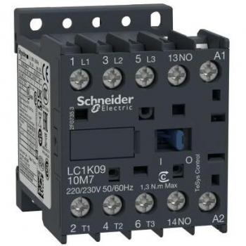 Contattore AC3 4 kW 1 NO 120 Vac Schneider Electric 3P 9A