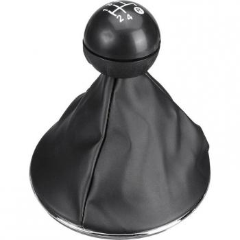 Leather Gear Shift Knob with Boot Cover for Fiat 500 5 Speed