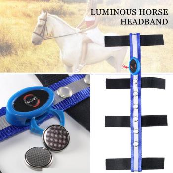 Sports Tournament Blue LED Horse Head Straps
