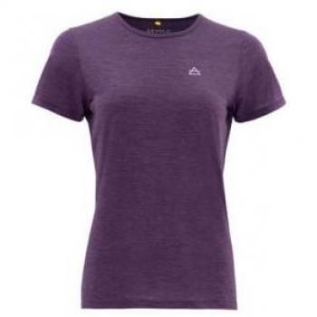 T-shirt Devold VALLDAL MERINO 130 per donna (Lilla)
