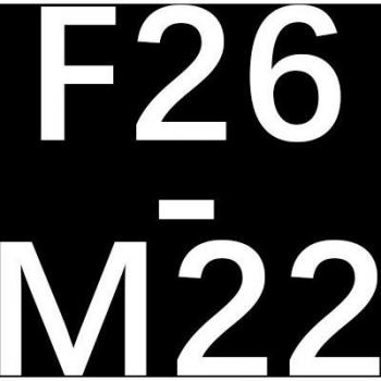 M22 Male External Thread G1/2 Inch Adapter