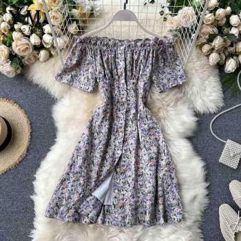 YuooMuoo Two-Layer Off-Shoulder Dress