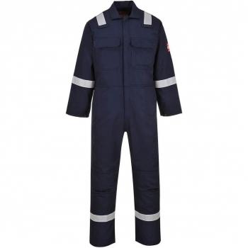 BizWeld Men's Iona Flame Resistant Coverall Navy Blue 4XL 32