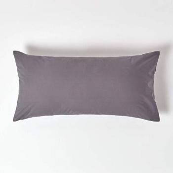 Dark Grey 200 Thread Count Egyptian Cotton Pillowcase, 40 x 80 cm