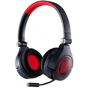 Cornos Go Gaming‑Headset Thermaltake – Kabelgebunden, Schwarz, Rot