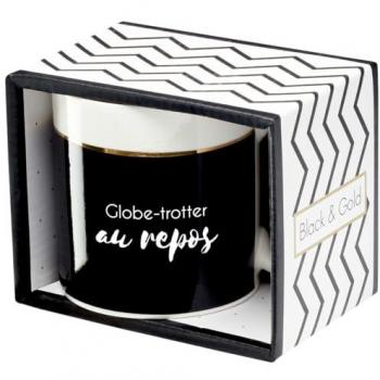 Mug contemporain Globe trotteur au repos