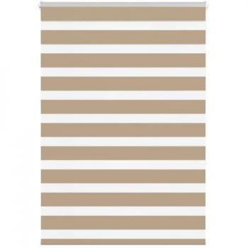Zebra Blinds Sand Brown 115x150 cm Polyester
