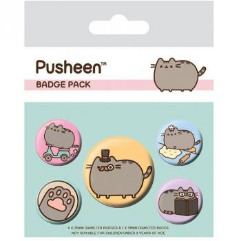 Pusheen Button Badges Collection – 10 × 12.5 cm, Multi‑Color