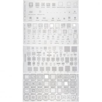 Universal BGA Stencil Set – 4 Pieces for MTK MSM & Samsung Devices, iPad, Power ICs