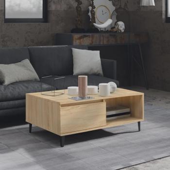 Mesa Auxiliar de Salón Gris Brillante 90x60x35