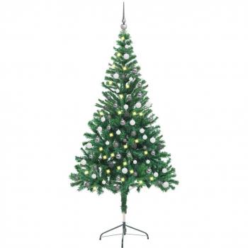 Arbre de Noël artificiel 150 cm pré-éclairé avec boules 380 branches