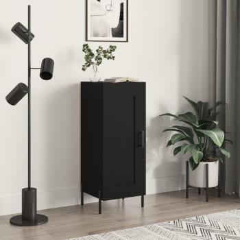 Vidaxl Black Sideboard 34.5x34x90 cm Engineered Wood