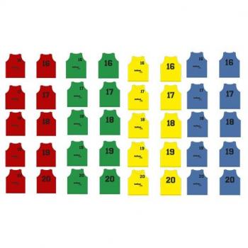 Softee 16-20 Training Bib Collection – Blue, One Size (5 Count)