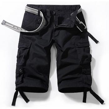Shorts Vaqueros Cargo Hombre Talla 7XL 8XL Color Negro