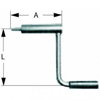 Manovella RKE‑L 92 mm – Serie Röhm
