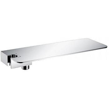 Bernstein Estante organizativo para ducha DS40 con codo de pared y soporte para ducha de mano