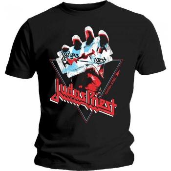 Judas Priest Camiseta Negra con Triángulo de Acero Británico XXL