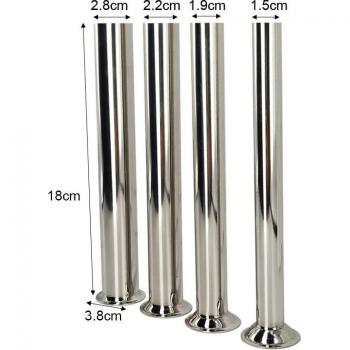 Accesorios de acero inoxidable para rellenar salchichas, set de 4