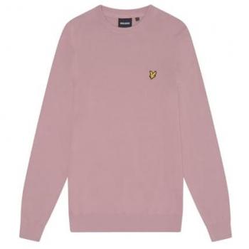 Lyle & Scott Men’s Cotton Crew Neck Sweater – Pink – Size 36
