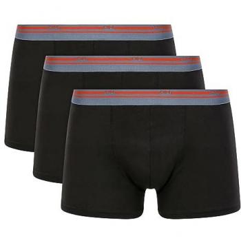 Trousse 3 Boxers Noir à Coton Élastique – Collection Daily Colors