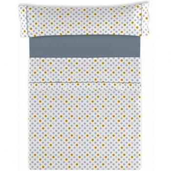 Juego de sábanas estampadas Kima Color Acero