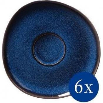Like. by V&B Piattino tazza caffè, 6 pezzi lave Glacé
