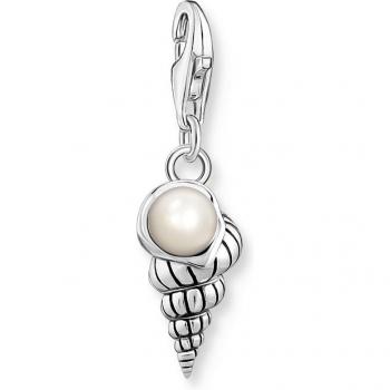 THOMAS SABO Silver & Pearl Conch Shell Charm For Women