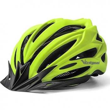 Victgoal Men's and Women's Bike Helmet with LED Light
