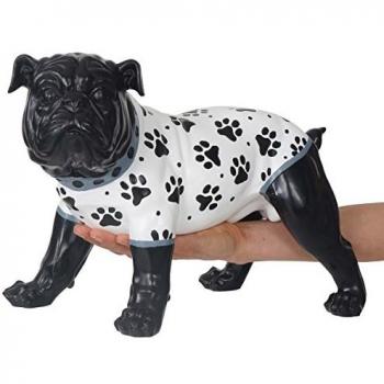 Bouledogue en Polyresin 35cm, Peint à la Main