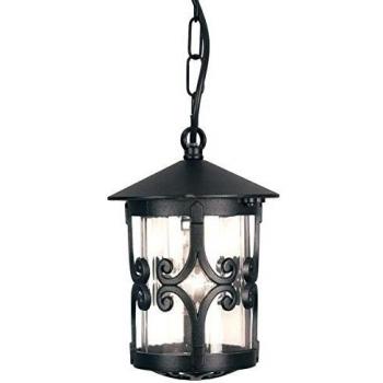 Hereford 1 Light Ceiling Lantern Black E27