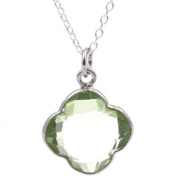 Argent Émeraude – Collier à l’Améthyste