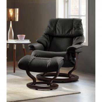 Stressless® Relaxsessel »Reno« mit Hocker, Classic Base, Braun