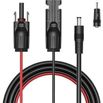 Câble extension GIARIDE 16AWG 1,5 m avec connecteur DC 5,5x2,1 mm et module solaire 3,5x1,