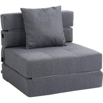 Relax-Sessel HOMCOM – klappbares Schlafsofa mit waschbarem Kissen