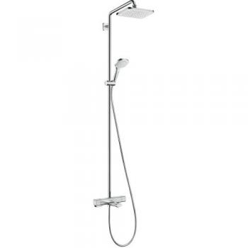 Hansgrohe Croma E Showerpipe 27687000 chrom, 1jet mit Wannenthermostat