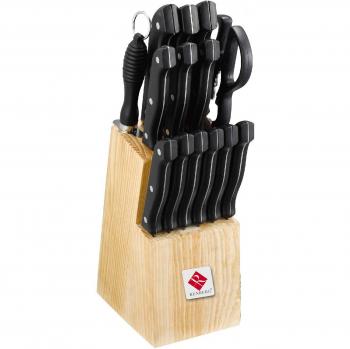 Set di coltelli in legno con supporto