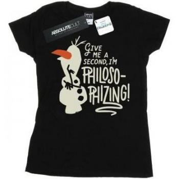 Damen T-Shirt Frozen 2 Olaf in Schwarz XXL
