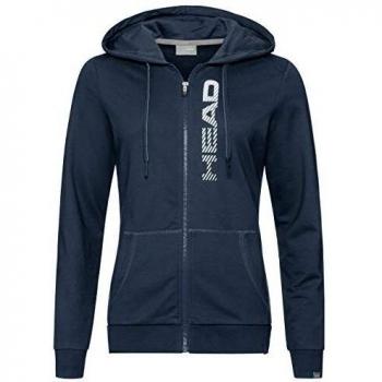 HEAD Damen Club Greta Full-Zip Trainingsjacke, Weiß, Größe L