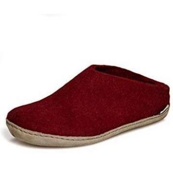 Chaussons B0800 à la couleur rouge – Glerups