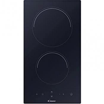 Candy CDH 30, vitrocéramique 2 feux, 28 cm, 2900 W, 9 niveaux de puissance, temporisateur, noir