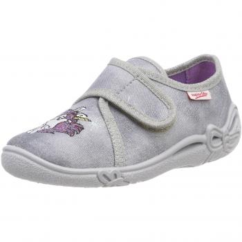 Superfit Belinda Mädchen Hausschuhe, Grau (Stone Kombi), 25 EU
