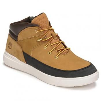 Botas Timberland Seneca Bay amarillas con cremallera lateral