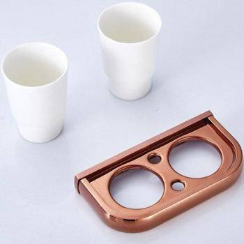 Luxury Rose Gold Brass Bathroom Accessories Collection