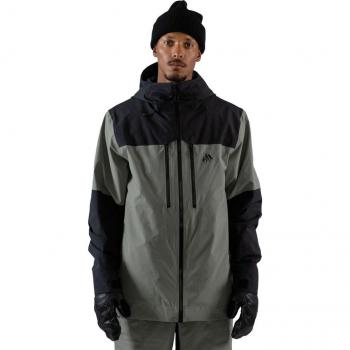 Jones Herren Parka Jacke Mountain Surf, wasserdicht, Herb Grün, L