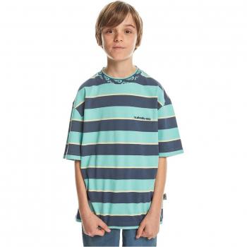 Quiksilver Jungen T-Shirt mit Stripe in Hellblau – 10